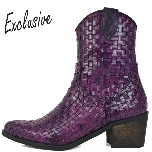 ALLURE 22075 Paarse Cowboylaars