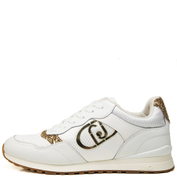 LIU JO Sneaker Maxi Wonder Low 02 Glitter White
